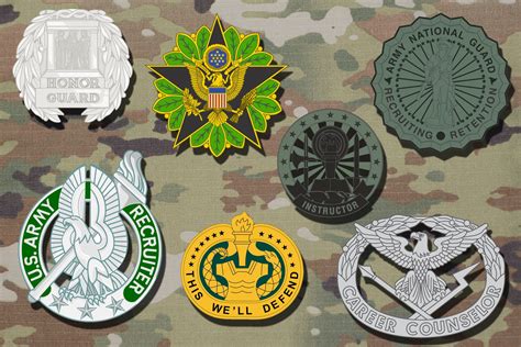 Army Instructor Badge Placement Tigerlineartillustration