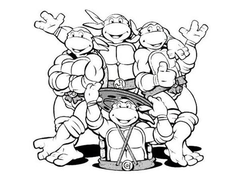 Open picture in a new window. ninja turtles happy birthday coloring pages | Kartun ...