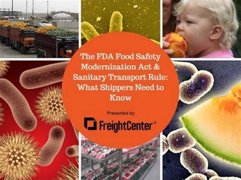 The Fda Food Safety Modernization Act And Sanitary Transport Rule What