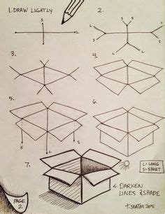 This is a mistake of teaching methods and teachers, not ours. How to draw a box: step by step | Desenhos fáceis ...
