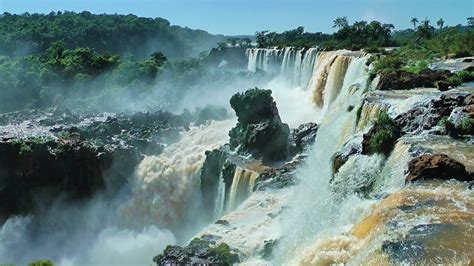 Iguazu Falls One Of The Largest And Most Beautiful Waterfalls In The