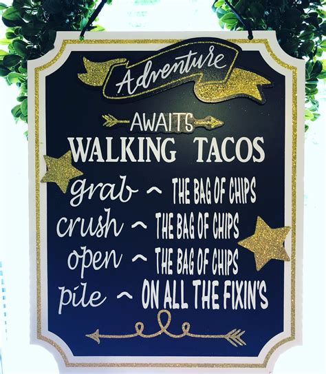 Group activities for teens taco bar party grad parties pool parties graduation food yard party wedding. Walking taco bar menu 🌮🌮 | Walking tacos, Walking taco bar ...
