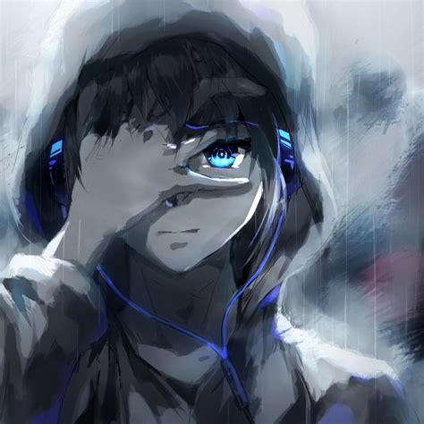 Sad Anime Boy Transparent Shhh Clipart Black And White Mask Sad Anime