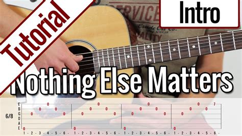 As you follow along with him, he teaches you the progression of the chords used in the song, breaking down each part of the song, teaching you the chords and explaining the picking of the notes. Metallica - Nothing Else Matters (Intro) | Gitarren ...