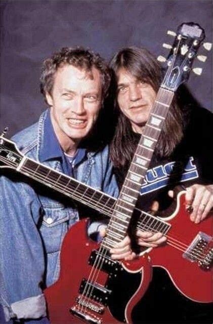 Brothers Angus And Malcolm Young Of Acdc Sadly Malcolm Passed Away A Couple Of Years Ago