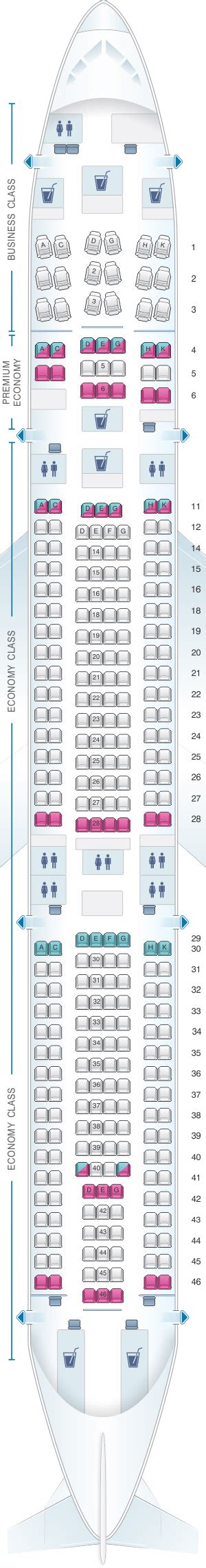 Plan De Cabine Lufthansa Airbus A340 300 298pax Seatmaestrofr