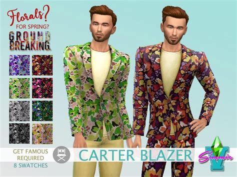 The Sims Resource Simmiev Ffsg Carter Jacket In 2022 Sims 4