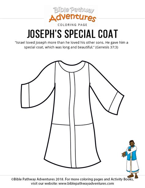 Joseph’s special coat | Bible for kids, Bible coloring pages, Coat of many colors