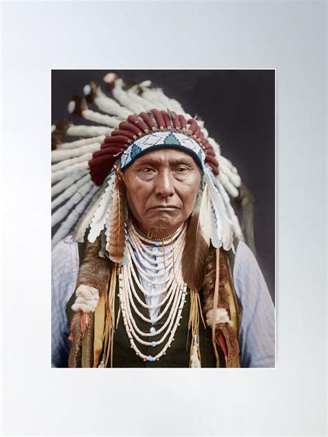 chief joseph nez perce 1840 1904 poster by gary sheaf native american chief native