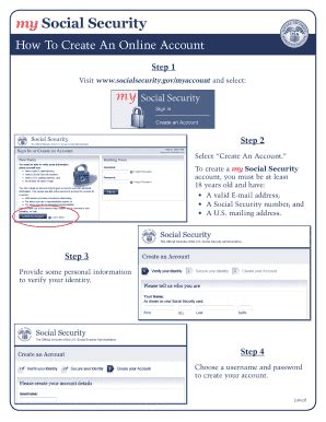 I received my notice of unemplyment insurance claim filed, in the mail two days ago, however, the social security number listed is not my own. Fillable Online ssa My Social Security: How To Create An ...