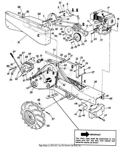 Mtd 215 418 190 8 Hp Rear Tine Tiller Rb 850 1985 Parts Diagram For