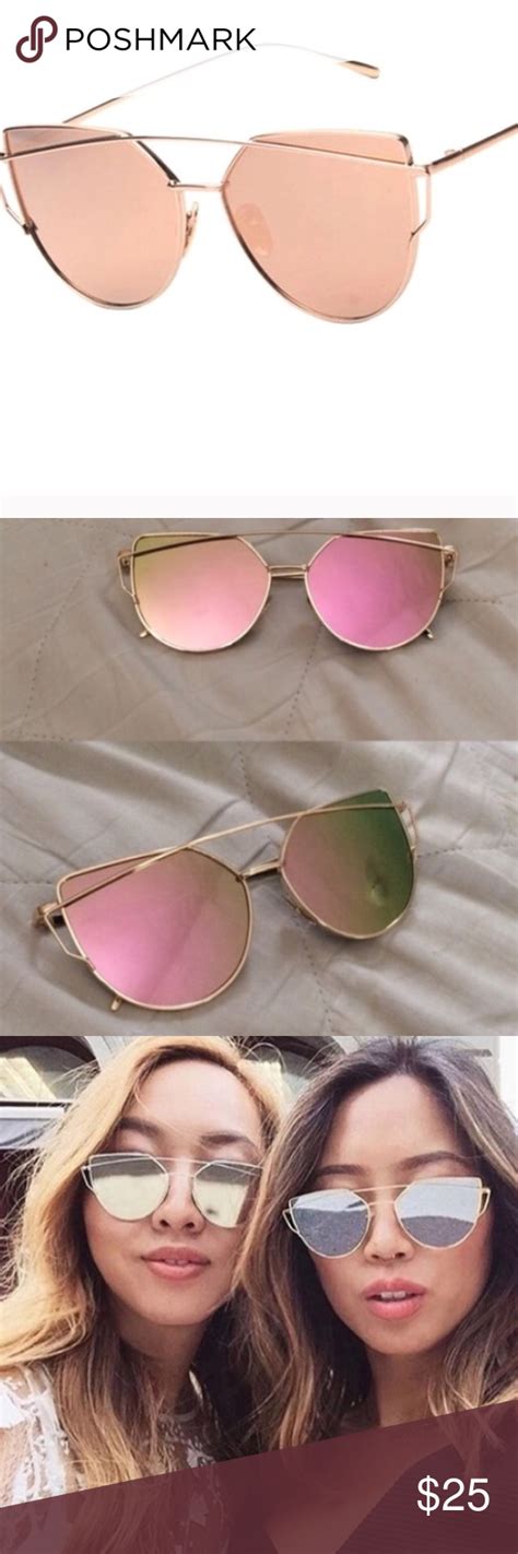 Rose Gold Mirrored Sunglasses These Are The Trendiest Glasses Of The