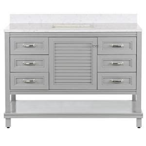 Glacier bay ashland 36.7 inch w x 19.06 inch d vanity in blue with cultured marble vanity top in white (122). Glacier Bay Ashland 37 in. W x 19 in. D x 36.7 in. H Bath ...