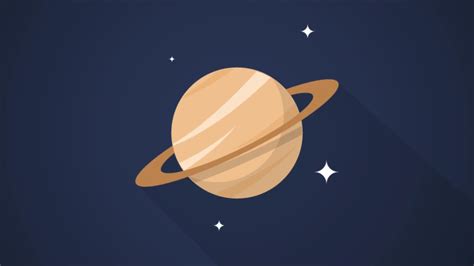 Saturn Planet Animation 2d Youtube