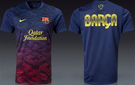 Nike Fc Barcelona 13 14 Prematch Training Shirts Footy Headlines