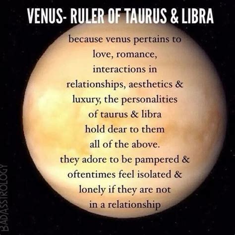 Venus Traits Venus Planets Zodiac Sign Facts