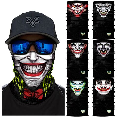 Buy 3d Seamless Bandana Skull Jokers Tube