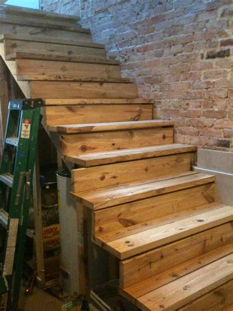 Simple Rustic Wooden Stairs