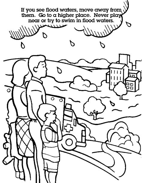 safety coloring pages    print