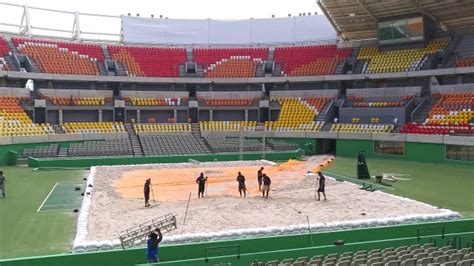 Tenis en los juegos olímpicos (es); Centro Olímpico de Tênis ganha 280 toneladas de areia para ...