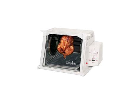 Ronco White Showtime Compact Rotisserie And Barbeque Oven St3001whgen