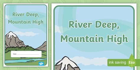 Mountain High River Deep Book Cover Teacher Made Twinkl