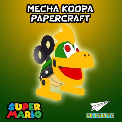 Super Mario Bros Mecha Koopa Papercraft By Rk Crafts On Deviantart