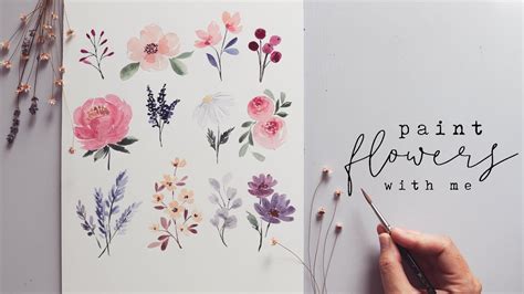 Every Watercolor Flower You Ll Ever Need Youtube