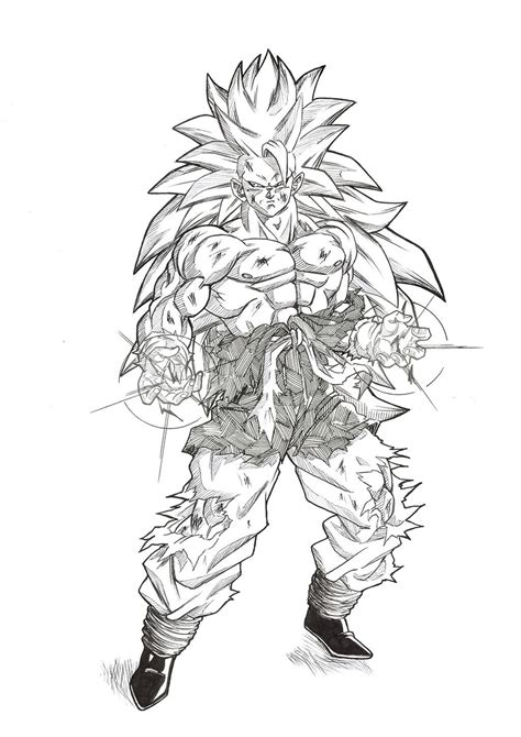 If you're looking for one of the most fun dragon ball characters to draw, try sketching goku! ssj3 goku drawing - Google Search | Desenhos dragonball ...