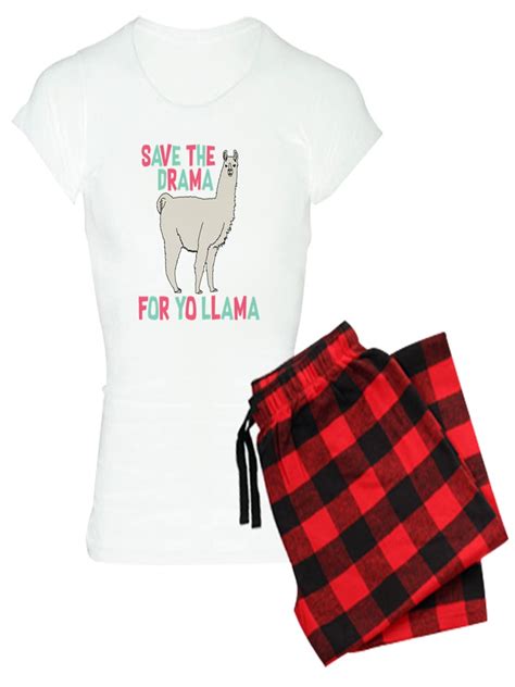 CafePress Save The Drama For Yo Llama Women S Light Pajamas