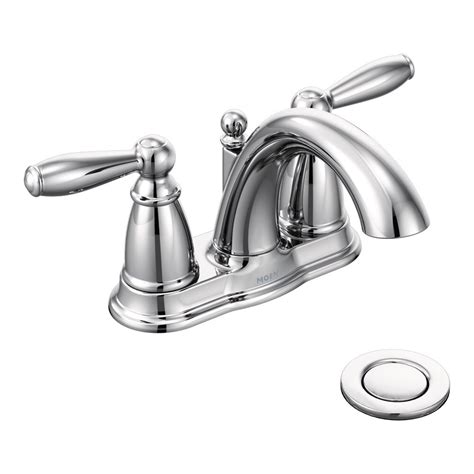 But a lot of homeowners struggle with the faucet, drain, and pipe installation. Moen Brantford Two Handle Centerset Bathroom Faucet ...