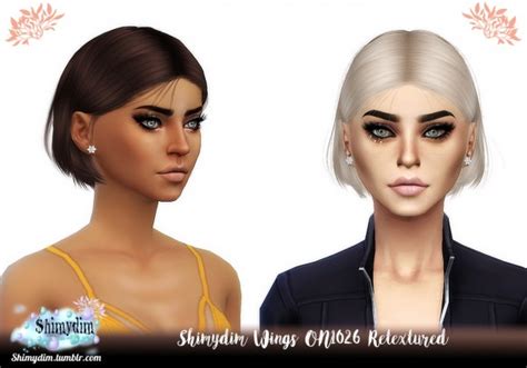 Sims 4 Hairs Shimydim Wings On1026 Hair Retextured Kids And