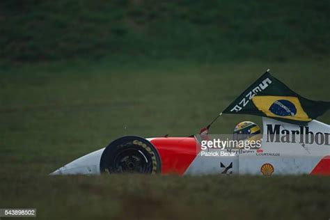 Ayrton Senna Flag Stock Fotos Und Bilder Getty Images