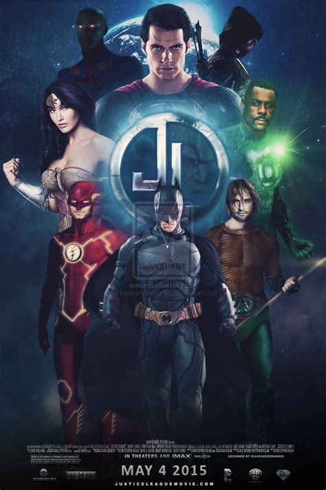 Justice League Fan Made Movie Poster By Diamonddesignhddeviantart