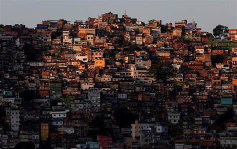 Rochina Favela Rio De Janeiro Brazil Patrolled By Brazillian Army