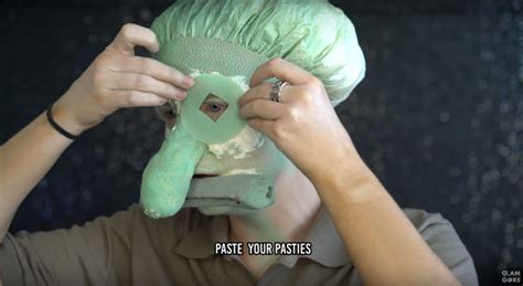 A Makeup Artist Transformed Into Squidward Using A Condom