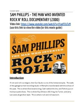 Sam Phillips The Man Who Invented Rock N Roll Documentary Movie