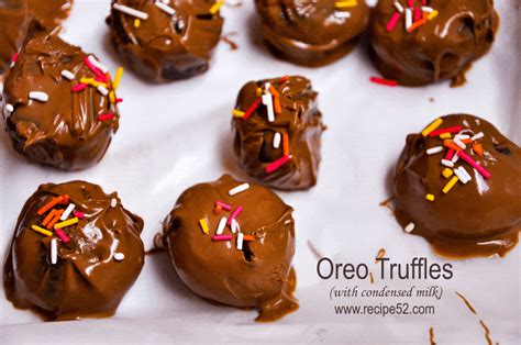 Our most trusted oreos with sweetened condensed milk recipes. Oreo Truffles balls with condensed milk | Recipe52.com