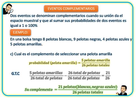 Probabilidad De Eventos Dependientes E Independientes Y Complementarios