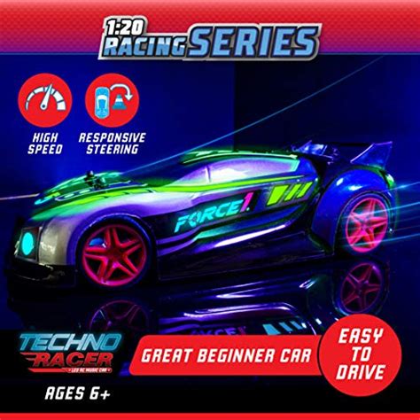Force1 Techno Racer Remote Control Car For Kids Led Rc Car High