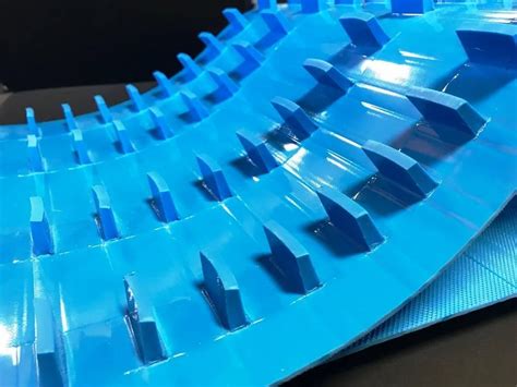 Rubber Plastic Modular Cleated Sidewall Belts Belt Width 100 500 Mm