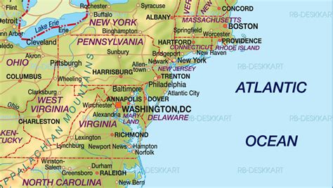 Map Of Us Eastern Seaboard World Map