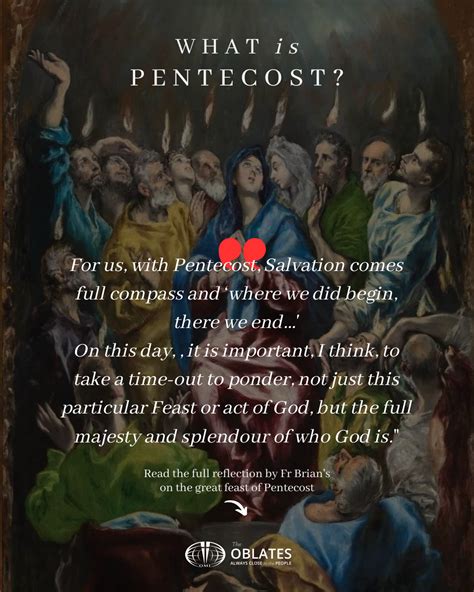 Gospel Reflection For Pentecost Sunday 28th May 2023