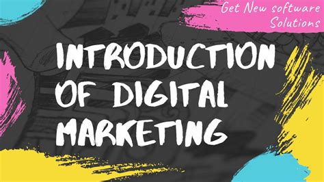 Lesson 1 Introduction Of Digital Marketing Youtube