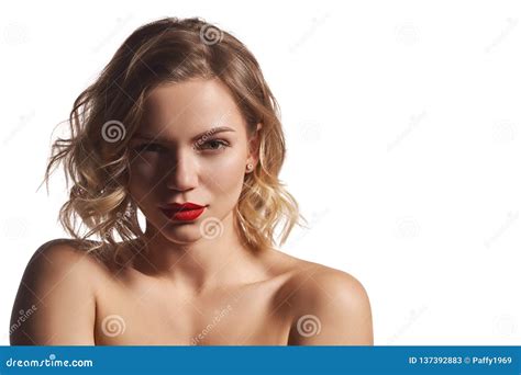Closeup Of Naked Beautiful Woman Posing Stock Image Image Of Lady