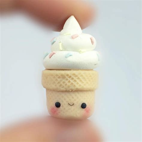 Kawaii Charms Polymer Clay Ice Cream Icecream Sprinkles Polymer