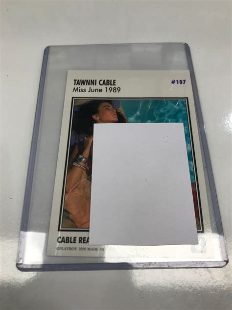 PLAYbabe TRADING CARD JUNE JUMBO SIGNATURE CASE CARD TAWNNI CABLE EBay