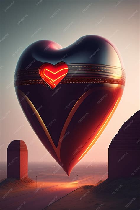Premium AI Image | An Ode to Love's Heart A Melody of Compassion