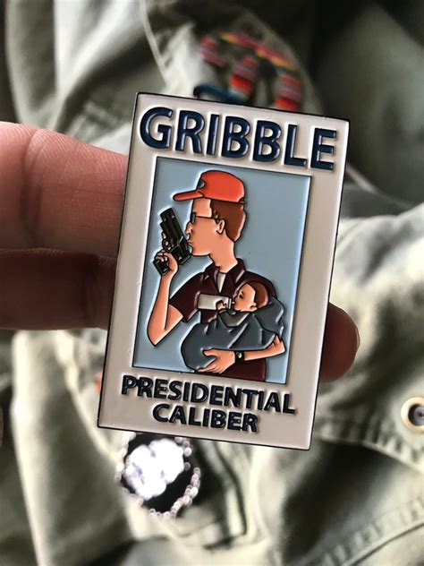 King Of The Hill Dale Gribble Campaign Poster Soft Enamel Pin Etsy