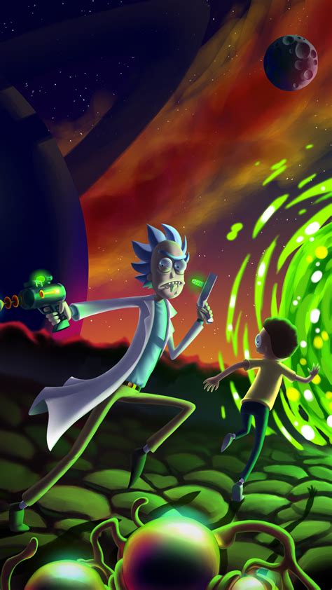 35 Iphone Rick And Morty Portal Wallpaper Foto Terbaik Postsid